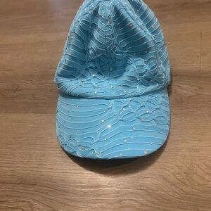 Blue Sequin Women's Cap